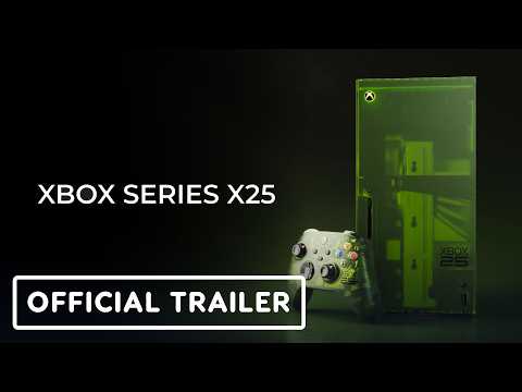 Here's that new Xbox 25th anniversary Xbox Series X. Watch on YouTube